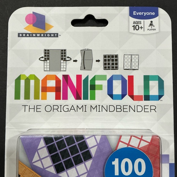 New Manifold Origami 100 Puzzle Game Paper Brainwright Sealed Gift Brain Teaser - Picture 5 of 6